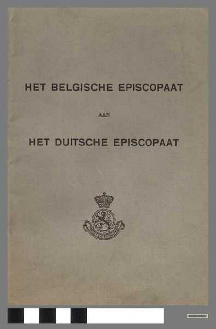 Het Belgische Episcopaat aan het Duitsche episcopaat.