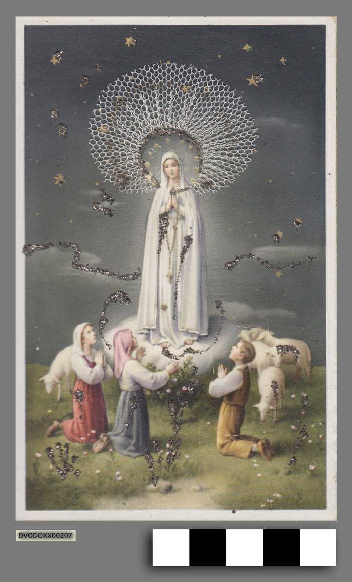 Devotieprent Onze-Lieve-Vrouw van Fatima