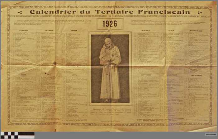 Heiligenkalender: Calendrier du Tertiare Franciscain