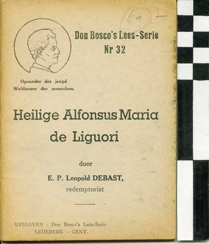 Boekje: Heilige Alfonsus Maria de Liguori