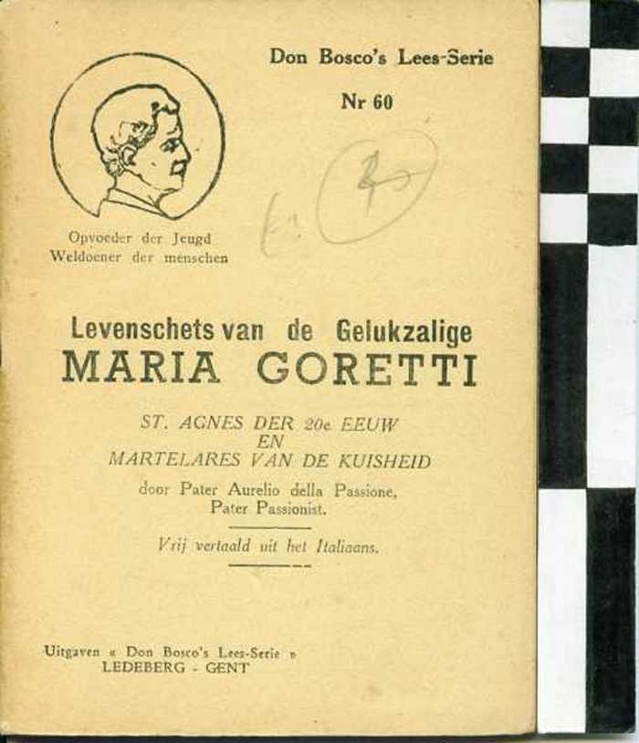 Boekje: Levensschets van de Gelukzalige Maria Goretti