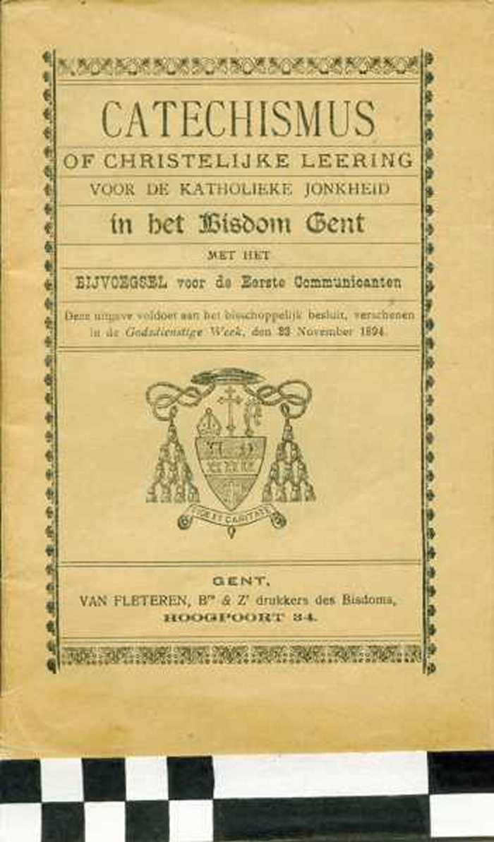 Boekje: Catechismus of Christelijke Leering van de katholieke Jonkheid in het Bisdom Gent