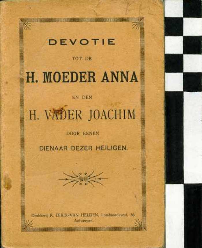 Boekje: Devotie tot de H. Moeder Anna en den H. Vader Joachim
