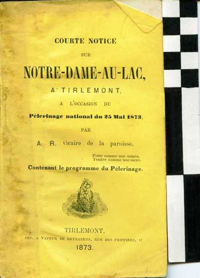 Boekje: Courte notice sur Notre-Dame-au-Lac à Tirlemont