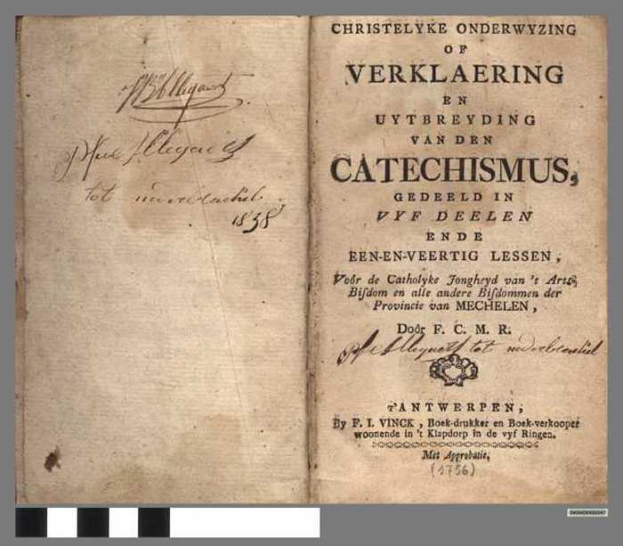 Boek: Christelyke onderwyzing of verkaering en uytbreyding van den Catechismus