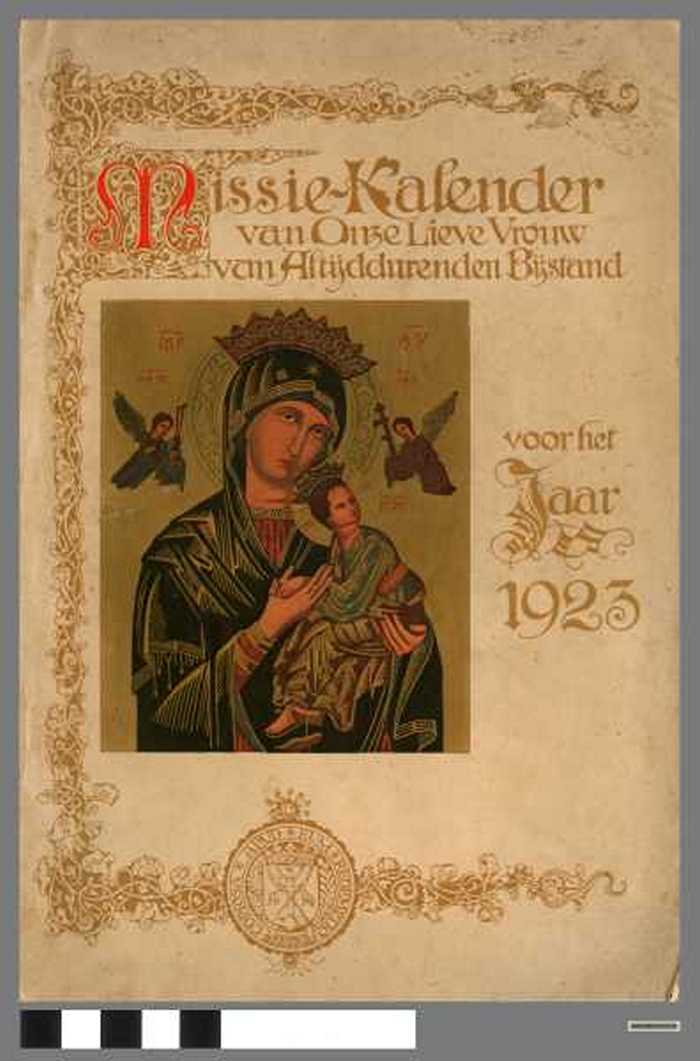 Boek: Missie-kalender van Onze Lieve Vrouw van Altijddurenden Bijstand voor het jaar 1923