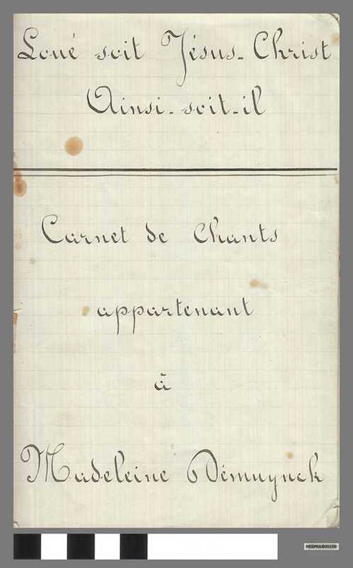 Carnet de Chants - Madeleine De Muynck