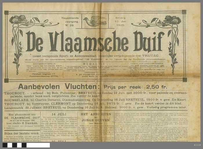 Krant: De Vlaamsche Duif - vrijdag 10 juli 1925