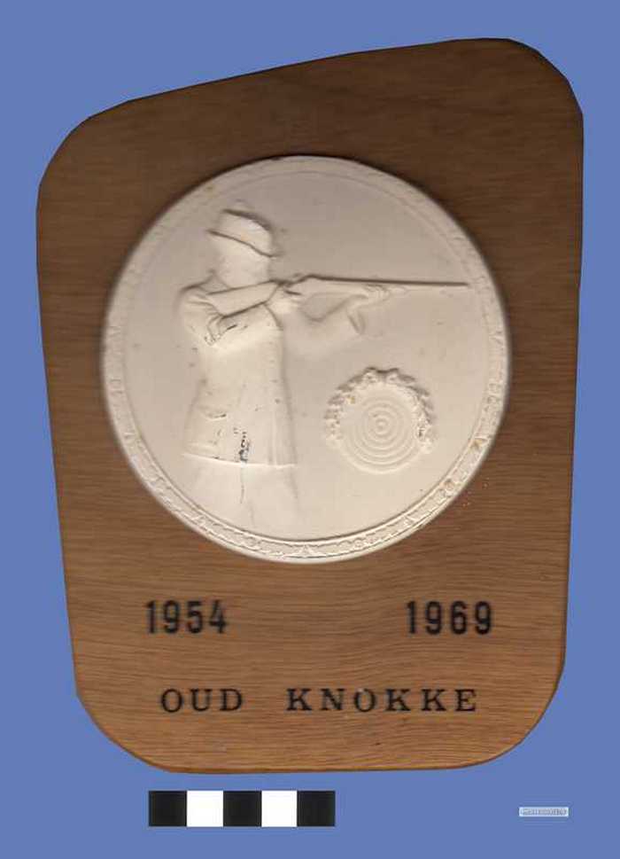 Plakket met siertegel  - 1954-1969 - Oud Knokke