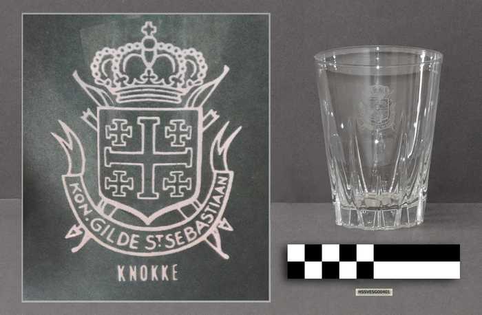 Drinkglas - Kon. Gilde St. Sebastiaan - Knokke