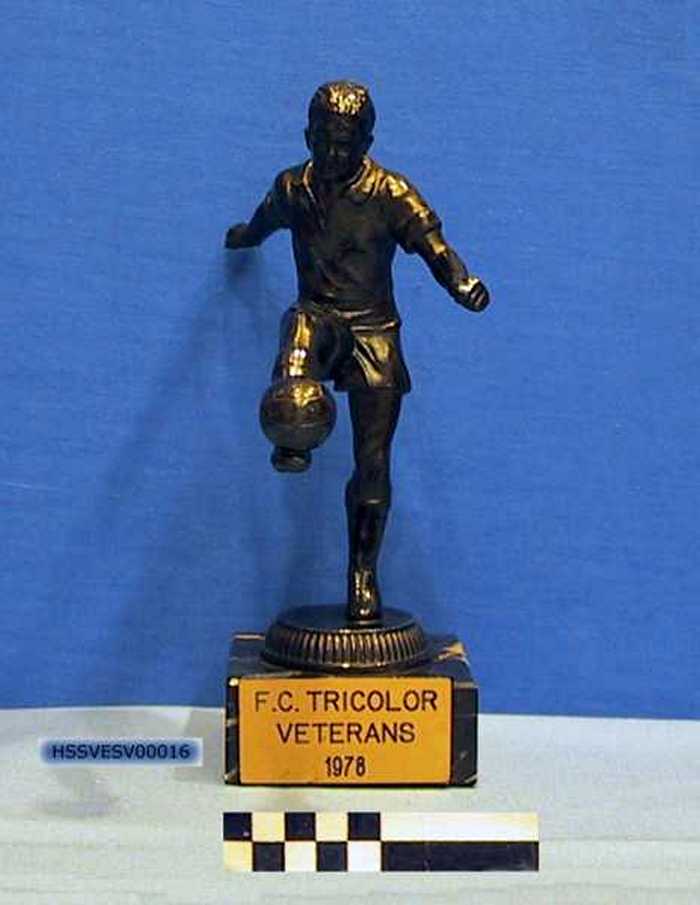 Voetbaltrofee: F.C. Tricolor Veterans 1978.