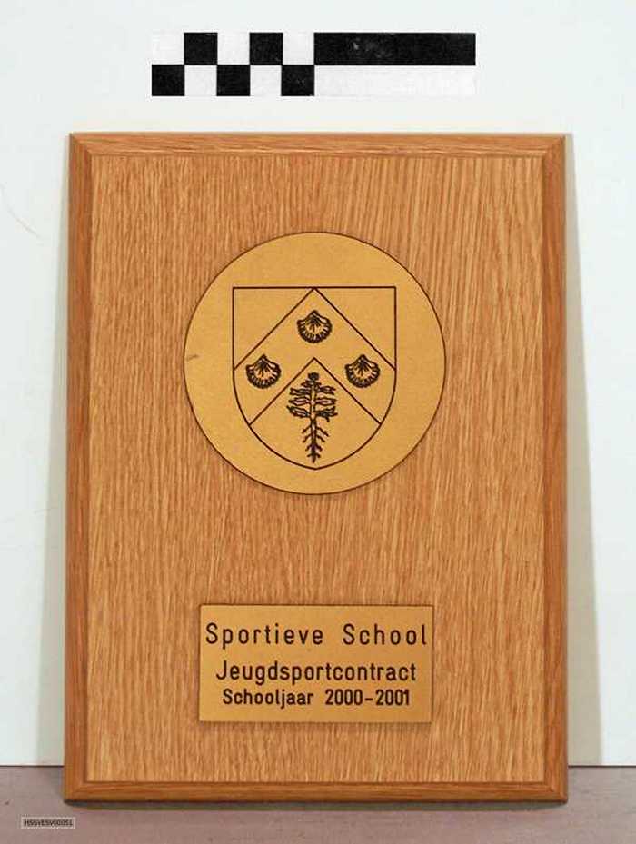 Plakkaat: Sportieve school - Jeugdsportcontract Schooljaar 2000-2001