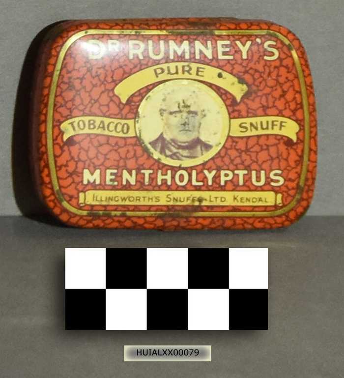 Blikken doos Dr. Rumney's Tobacco Snuff
