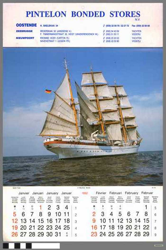 Pintelon Bonded Stores PVBA (Kalender 1992)