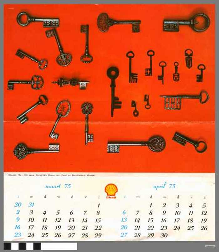 Kalender 1975 Shell