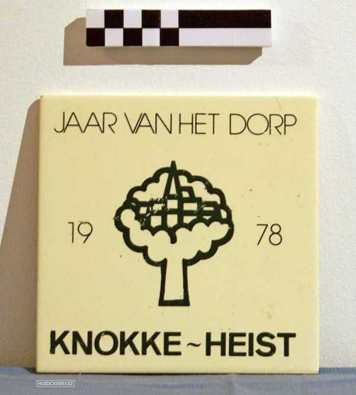 Siertegel Jaar van het dorp Knokke-Heist 1978.