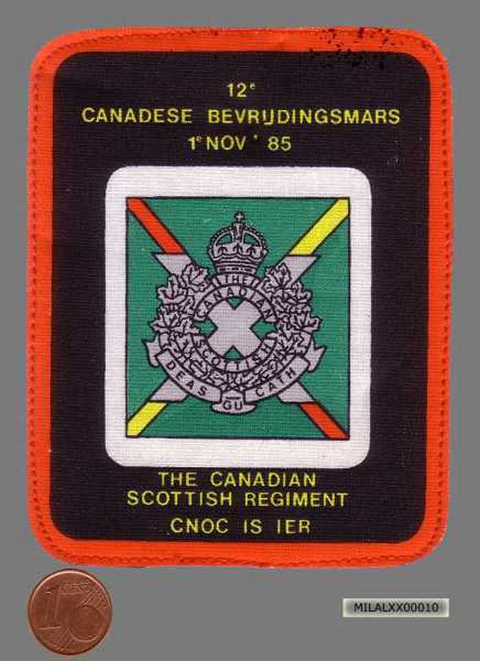 Insigne 12e Canadese Bevrijdingsmars. Cnoc is Ier.
