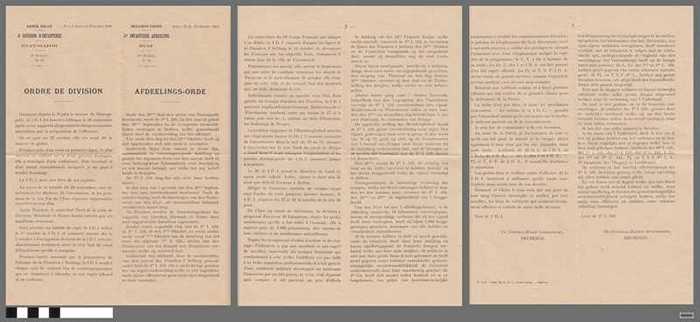Belgische Leger - Verslag 4de Infanterie Afdeling - 23 oktober 1918