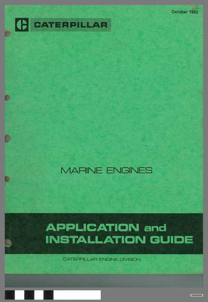 Caterpillar - Marine engines - Application and installation guide