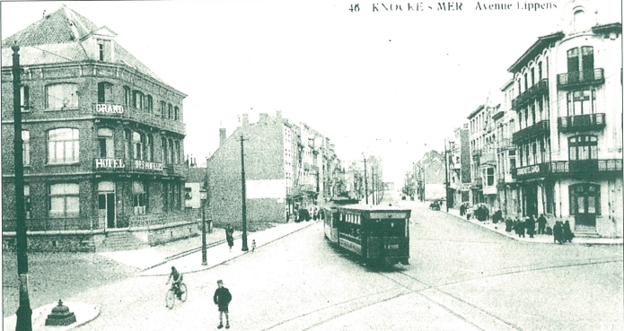 1922 - Het kruispunt met de Zoutelaan